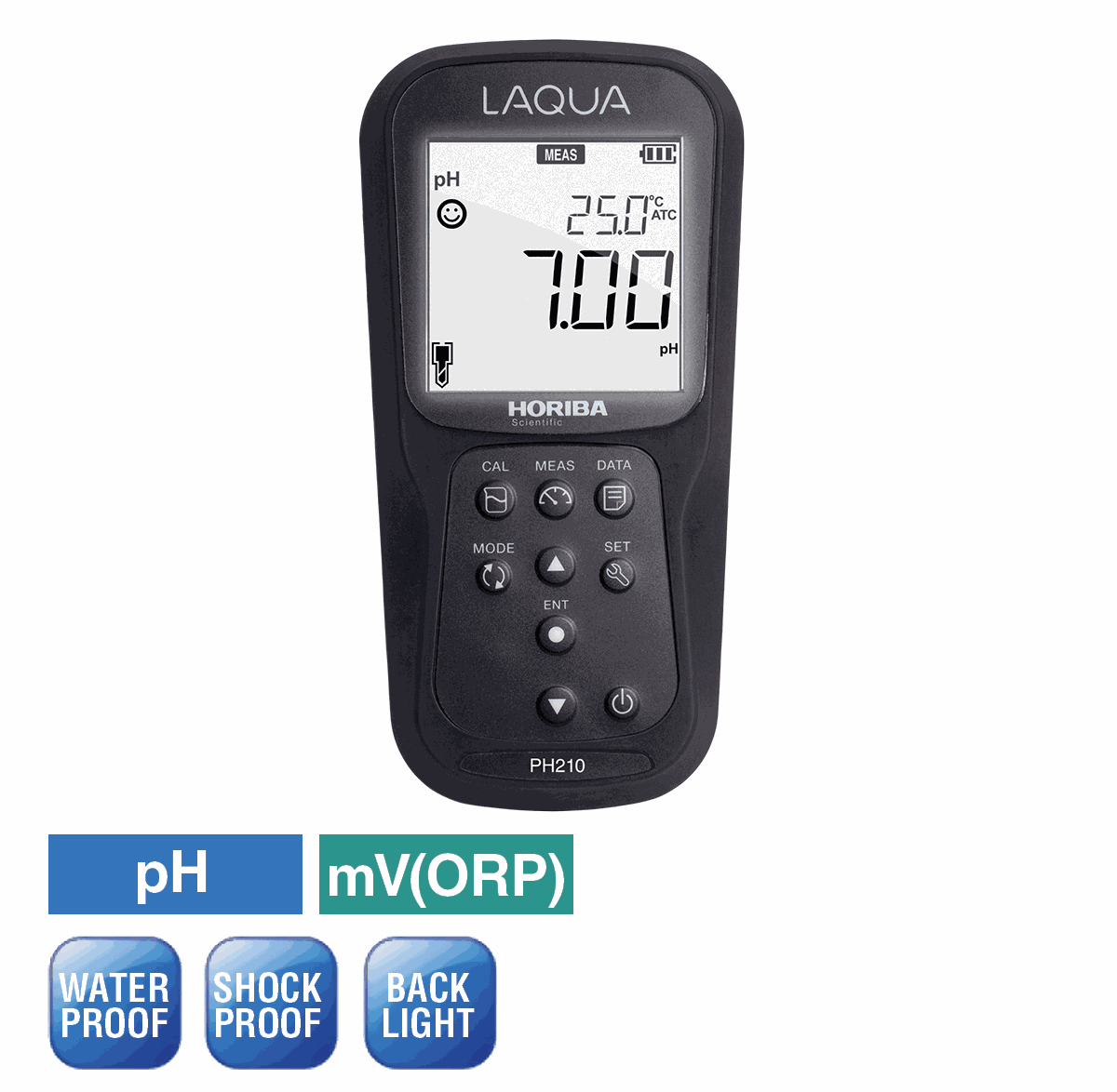 HORIBA LAQUA 200 Series handheld pH/ORP/Temperature water quality meter